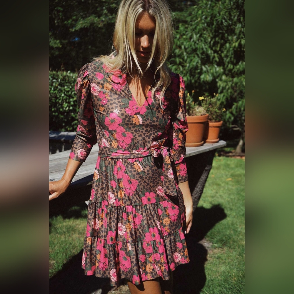 ‼️SOLD‼️Smith & Quinn Florence Dress Cheetah ChaCha NWT - Picture 4 of 7